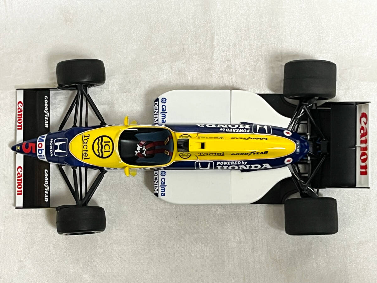 タミヤ 1/20 ウィリアムズ ホンダ FW11 F1グランプリ 1986 ナイジェル・マンセル 完成品 の画像9