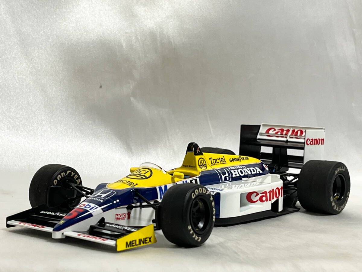 タミヤ 1/20 ウィリアムズ ホンダ FW11 F1グランプリ 1986 ナイジェル・マンセル 完成品 の画像1