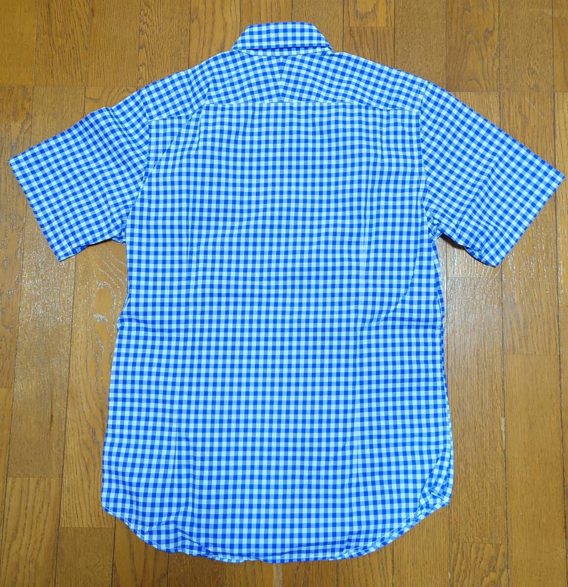 UNITED ARROWS GREEN LABEL RELAXING United Arrows GLR blue check short sleeves shirt M size beautiful goods button down 