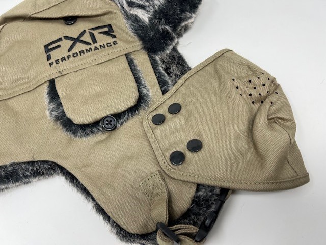 FXR Racing スノーモービル Trapper Hat トラッパー ハット 防寒 トローパーハット キャンバス Canvas L/XLサイズ ● 新品未使用_イメージ写真