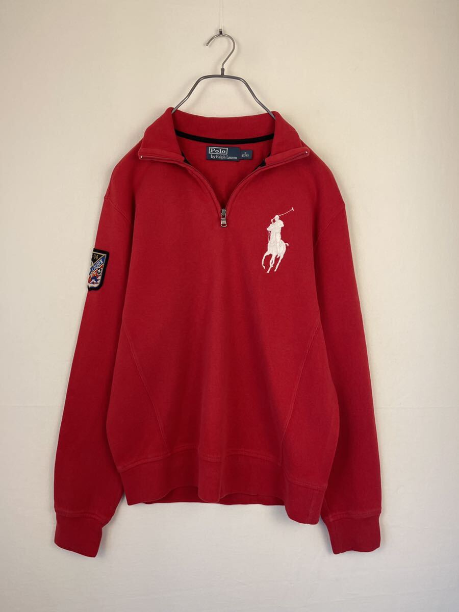 667 Ralph Lauren Polo 厚手 裏起毛 やわらか スウェット プルオーバー トレーナー サイズ M表記/ML-L相 実寸参照_画像5