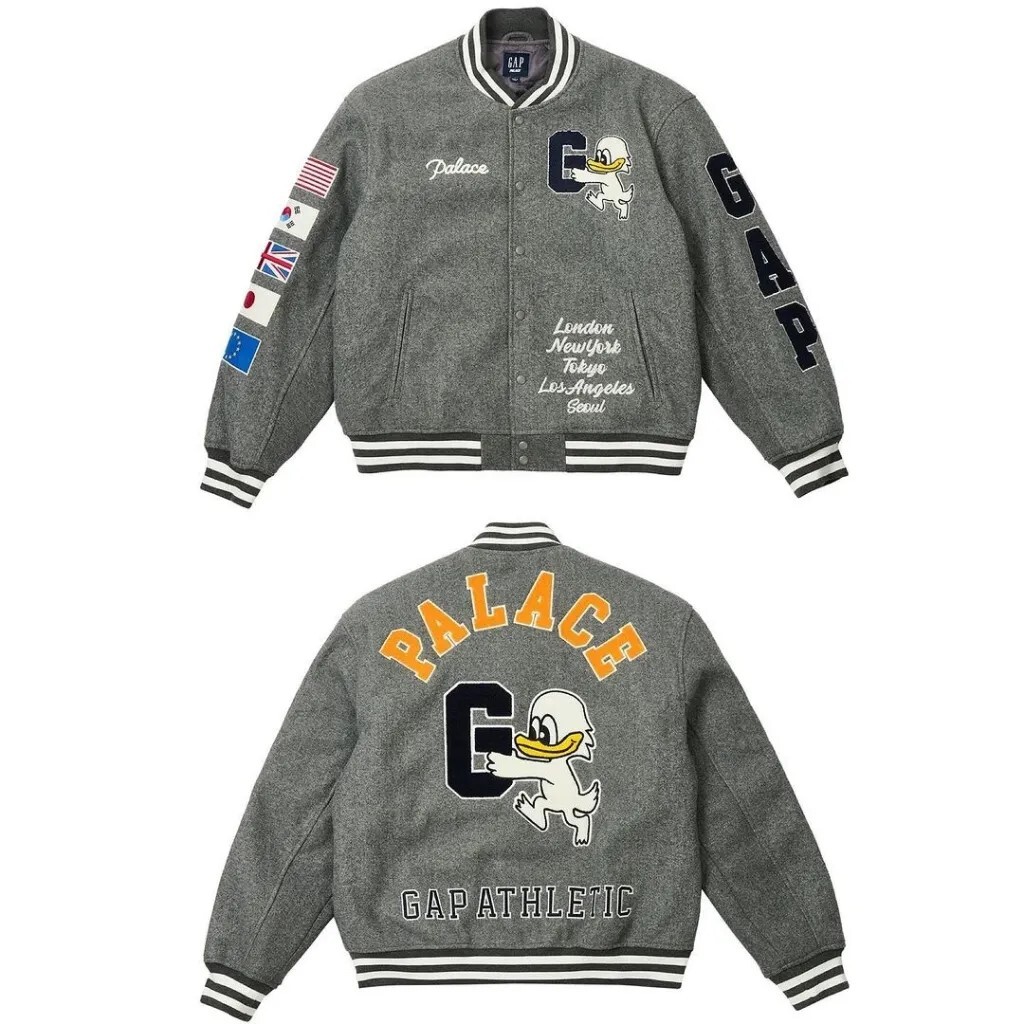 即発送可能 希少 XL サイズ PALACE x Gap Varsity Jacket //SUPREME_画像1