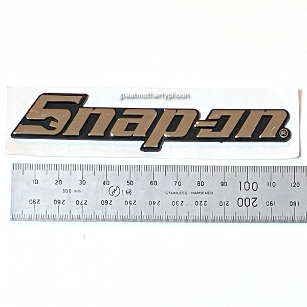 送料コミ追跡アリ◆新品◆スナップオン エンブレム プラ製 11.8cm★snap on snap-on_画像1