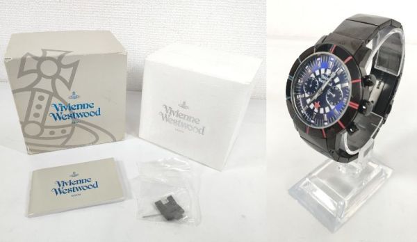  Vivian Westwood E9097 кварц наручные часы оригинальная коробка есть текущее состояние товар M часы BLV хронограф Vivienne Westwood* мужской [ б/у ]5293G