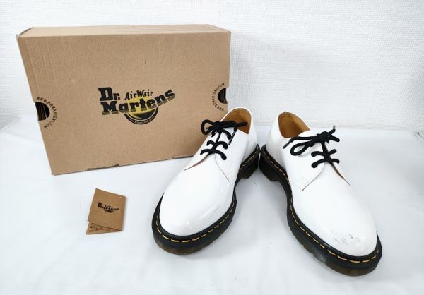 ドクターマーチン レザー ブーツ 革靴 ホワイト 白 DR.MARTENS BOOTS WHITE AW006 6UK 24～25ｃｍ【中古】431Eの画像1