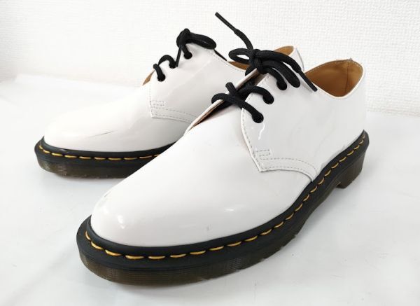 ドクターマーチン レザー ブーツ 革靴 ホワイト 白 DR.MARTENS BOOTS WHITE AW006 6UK 24～25ｃｍ【中古】431Eの画像2