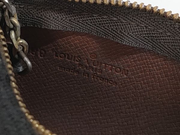 ルイヴィトン ポシェット クレ モノグラム コイン キー ケース 小銭入れ 金具破損あり LOUIS VUITTON★ブランド 小物【中古】175C_画像6