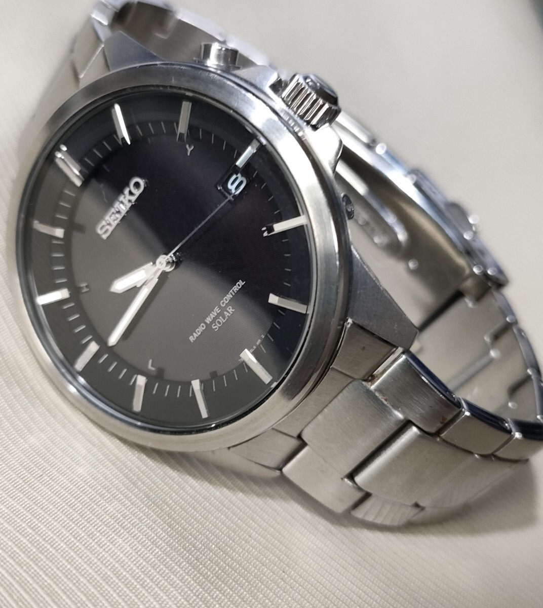 稼働品 SEIKO スピリット 定価41,040円 電波ソーラー腕時計 SBTM127 メンズ腕時計_画像1