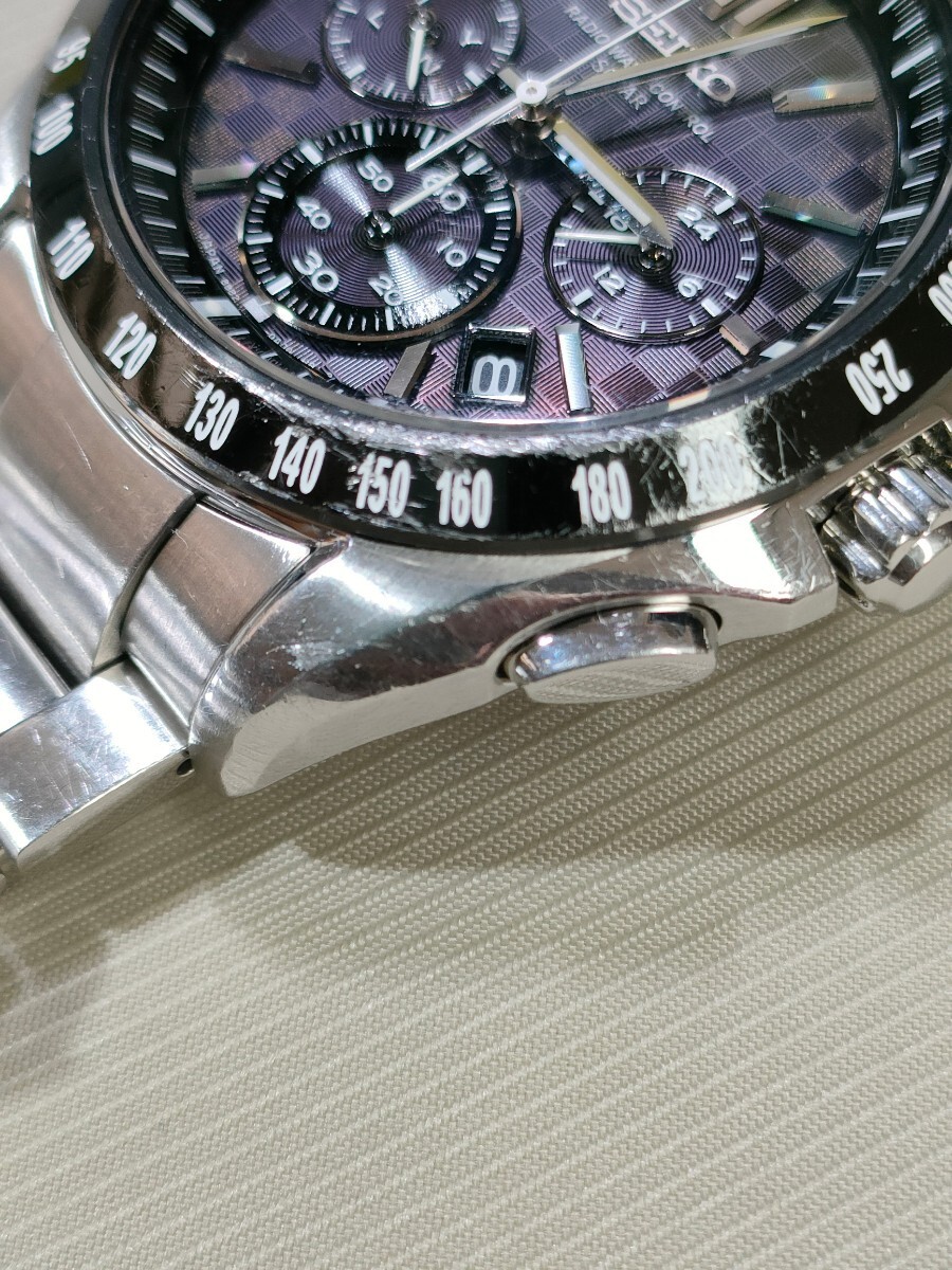 稼働品 SEIKO ブライツ 定価105,000円 電波ソーラー腕時計 SAGA077 メンズ腕時計の画像3