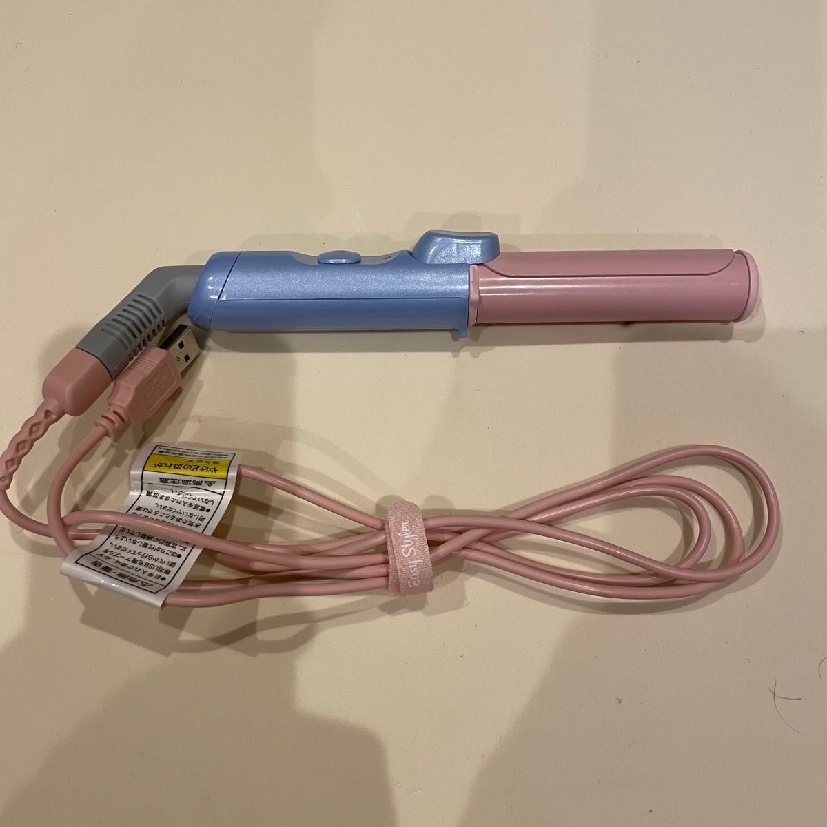 コジット NEW USB シュガーアイロン　カール　ピンク　ヘアアイロン
