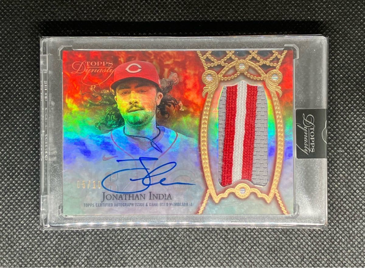 2022 Topps Dynasty Jonathan India Patch Auto /10 Reds_画像1