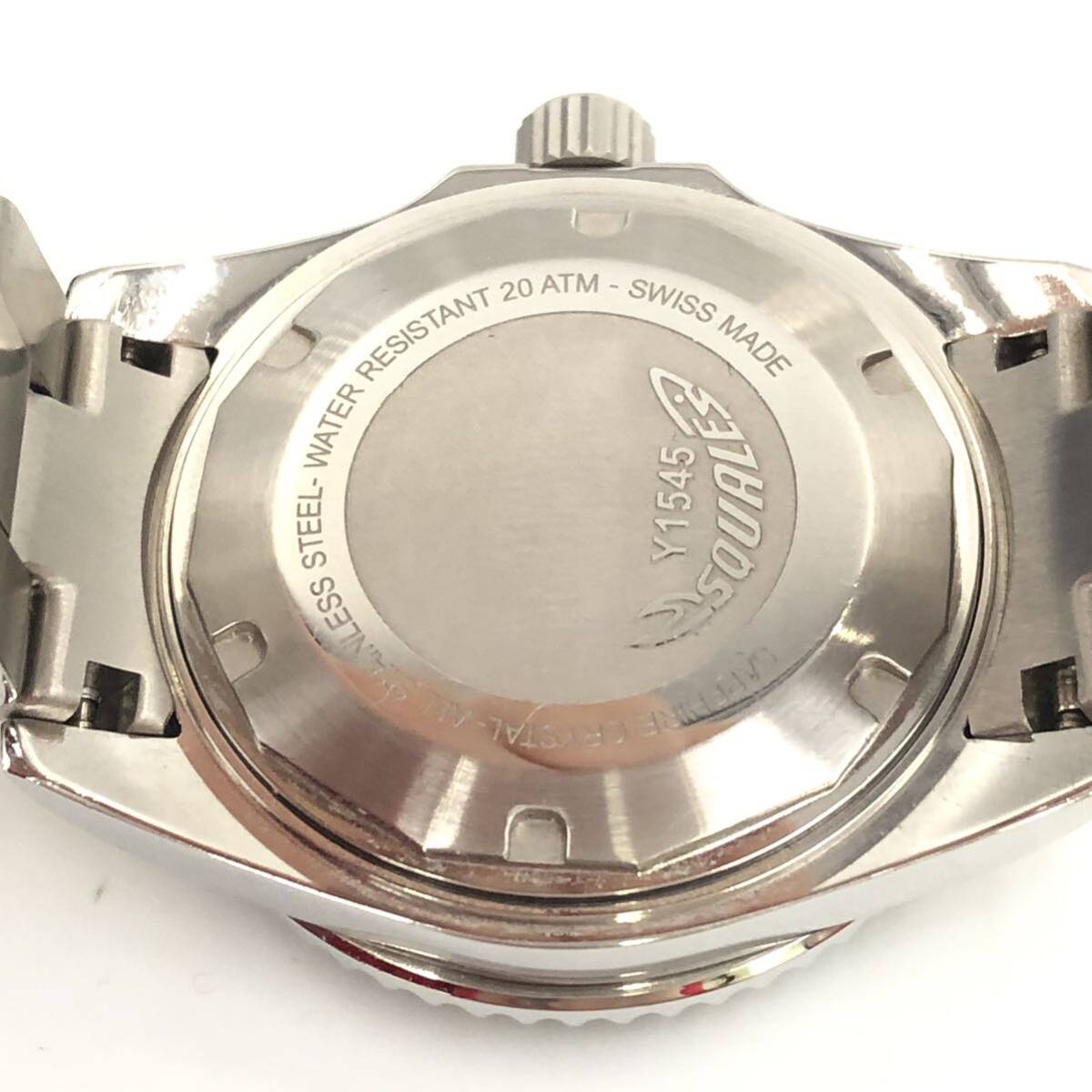 3/27OB-G2161*skwa-reSQUALE/Y1545/ self-winding watch / wristwatch / silver color belt / men's wristwatch / watch Watch/EB0/ED0