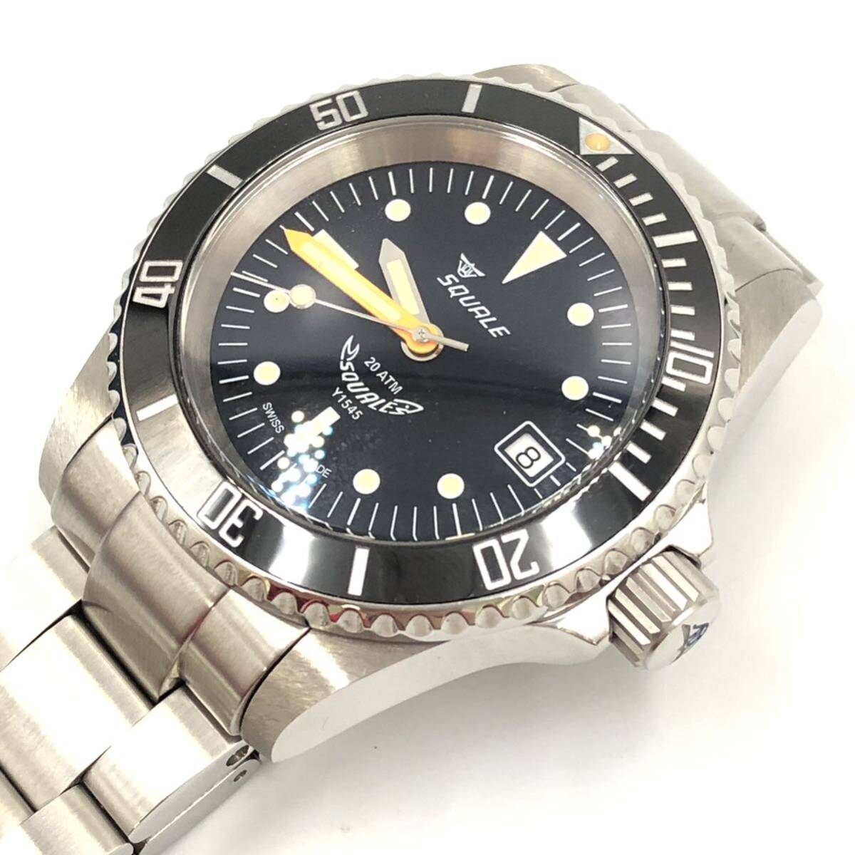 3/27OB-G2161*skwa-reSQUALE/Y1545/ self-winding watch / wristwatch / silver color belt / men's wristwatch / watch Watch/EB0/ED0