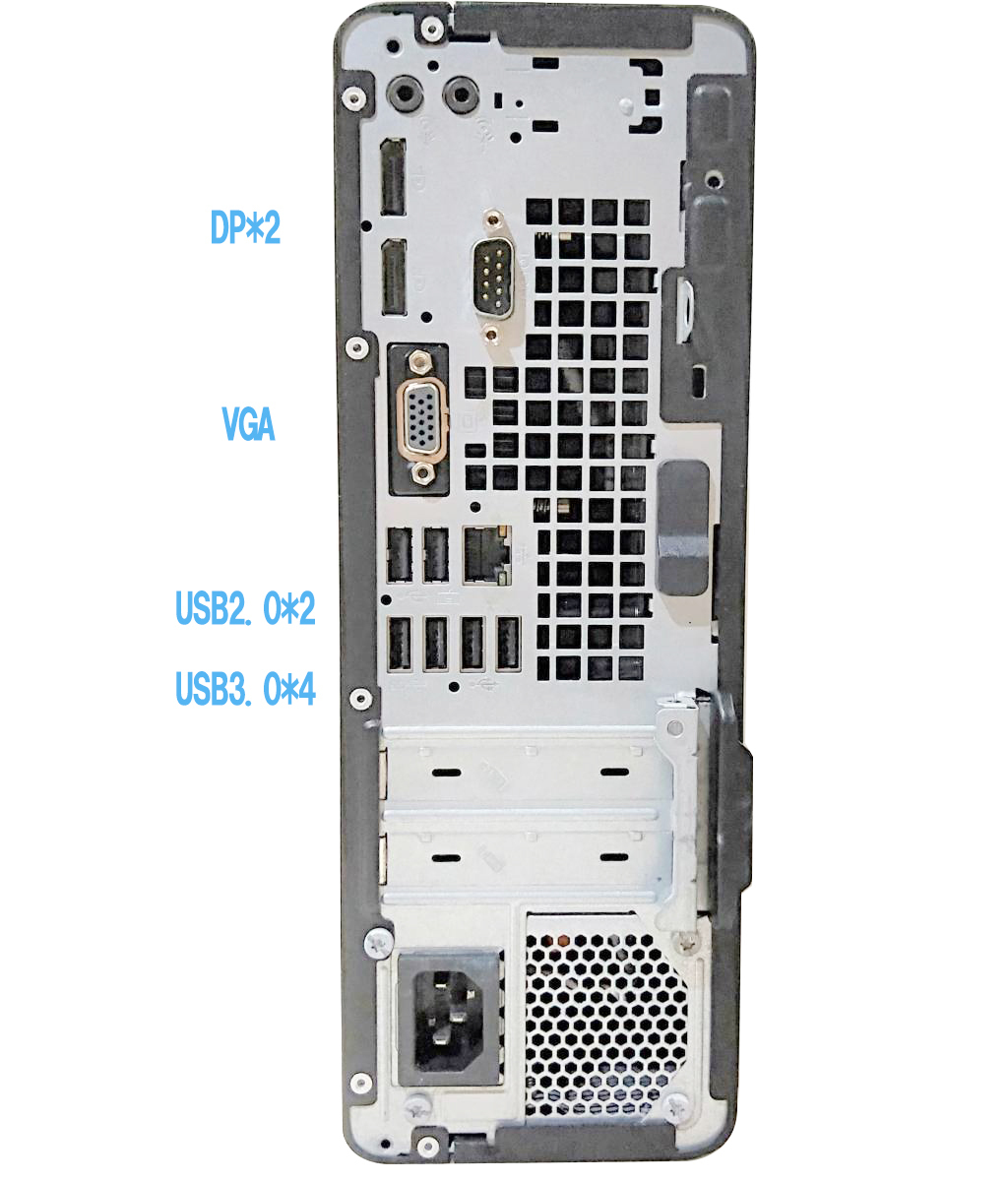 省スペースタイプ■驚速 i5-7500 3.8GHz x4/8GB■SSD:256GB+HDD1000GB Win11/Office2021Pro/追加無線WIFI/USB3.0■HP EliteDesk 600 G3 1_画像3