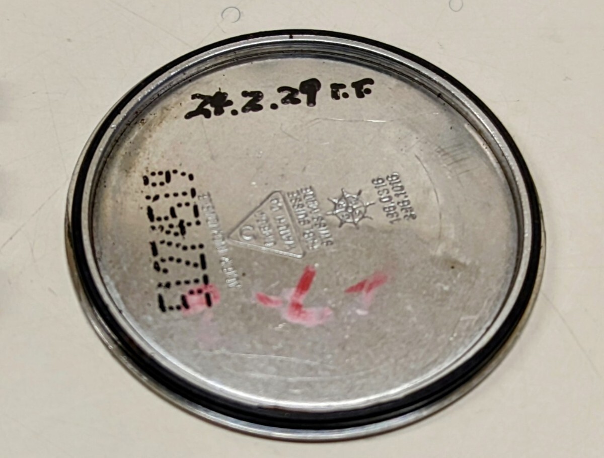 OMEGA デビル シンボル トップだけ    注意→ベゼルは外して有りません 電池交換 作動確認済 リューズ擦り減り有りジャンク出品の画像7