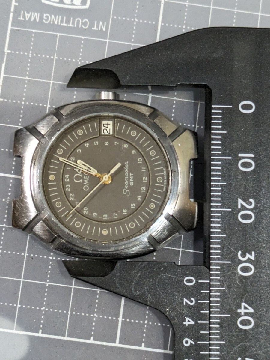 OMEGA　ポラリス　メンズ中古ムーブメント　　　保護の為　ベゼル無しのケースを利用しています　電池交換　作動確認済み_画像7