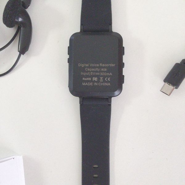 ZB166 ⑮ 展示品  充電式 時計型 スマート ボイスレコーダー 8GB 音楽プレーヤー  万歩計 移動距離 消費カロリー 6589円の画像3