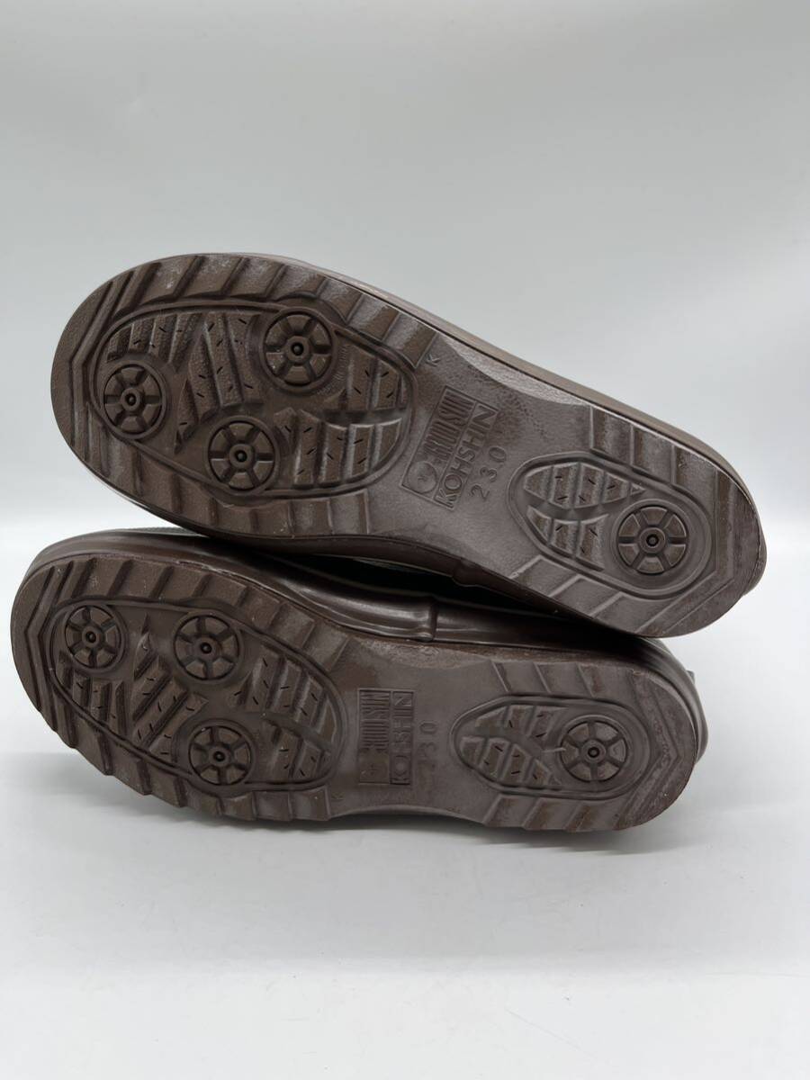 【1円〜】HUMMER (ハマー) 長靴 H3-21 カーキ 23.0cmレインブーツ の画像6