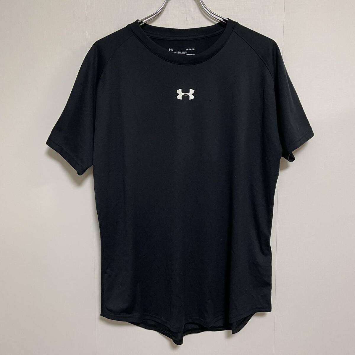 UNDER ARMOR HEATGEAR アンダーアーマー ヒートギア メンズ 半袖Tシャツ 黒 Lサイズ _画像1