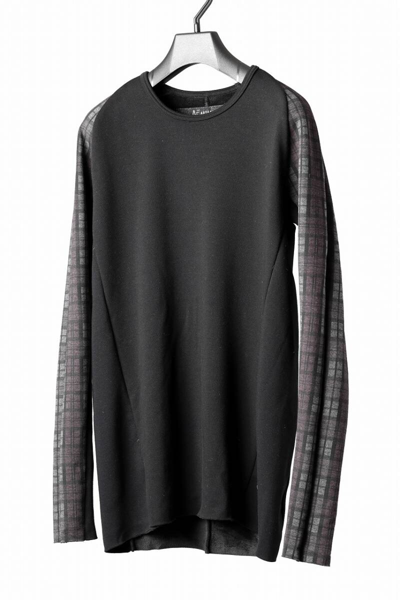 A.F ARTEFACT exclusive BomberHEAT PLAID RAGLAN TOPS 定価23100円 エーエフアーティファクト N/07 n07 Rick Owens JULIUS ユリウス_画像6