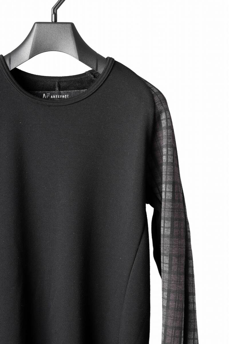 A.F ARTEFACT exclusive BomberHEAT PLAID RAGLAN TOPS 定価23100円 エーエフアーティファクト N/07 n07 Rick Owens JULIUS ユリウス_画像2