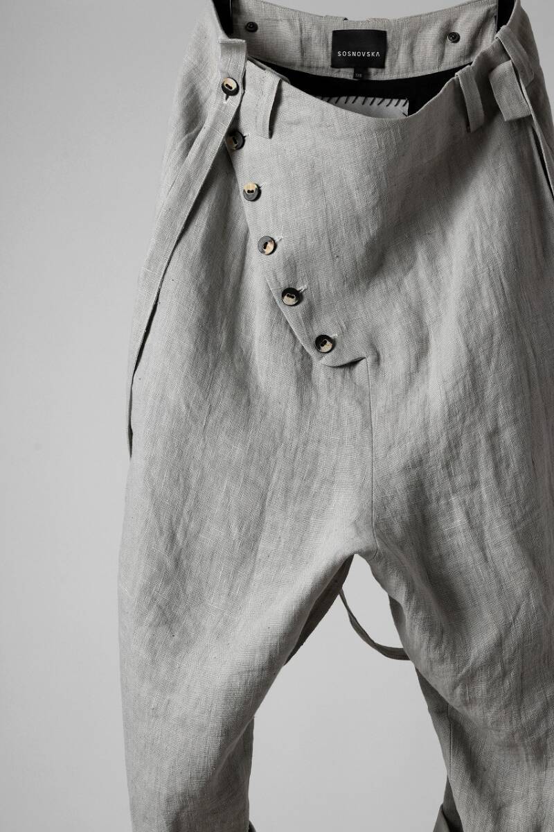 SOSNOVSKA STRUCTUAL BLEACHED OFFSET PANTS 定価87780円 タグ付き美品 Aleksandr Manamis m.a+ BORIS BIDJAN SABERI A.F ARTEFACTの画像5