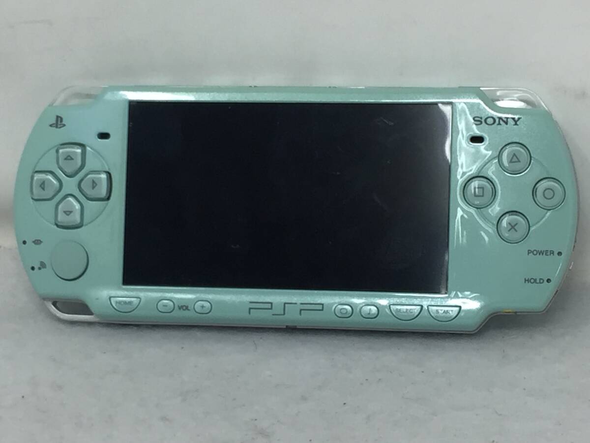 EY-398 動作品 SONY PSP-2000 ミント グリーン Playstation Portable 本体のみ 初期化済