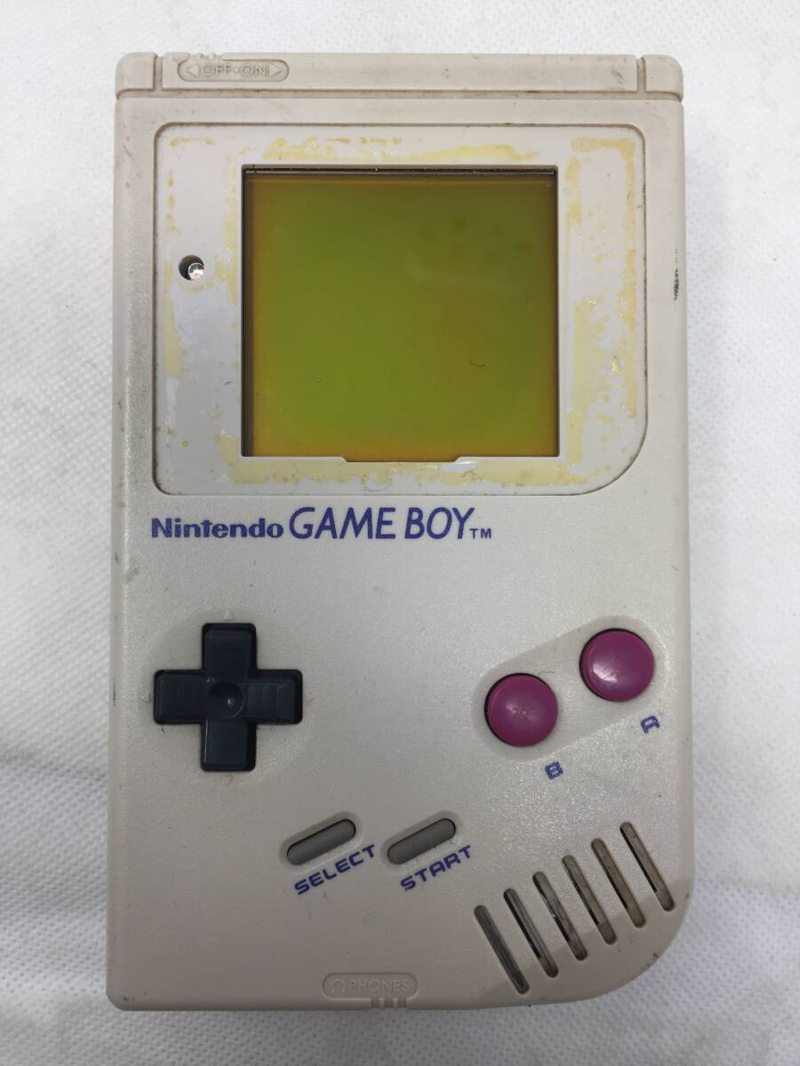 FY-084 動作品 レトロ 任天堂 Nintendo ニンテンドー 初代ゲームボーイ GAMEBOY DMG-01 オリジナルカラーの画像1