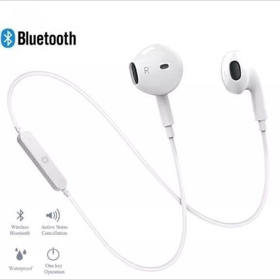 送料込み★ワイヤレスBluetoothイヤホン★iPhoneやAndroid対応★充電USBケーブル付きイヤフォン★ハンズフリー通話★スポーツの画像1