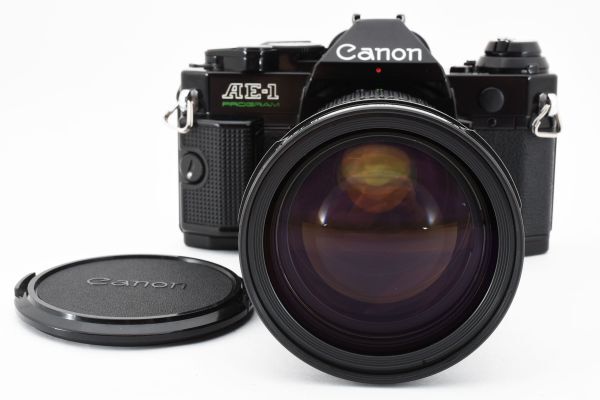 #2967 キャノン Canon AE-1 Program + New FD 35-105mm フィルム 一眼レフ カメラ [動作確認済]