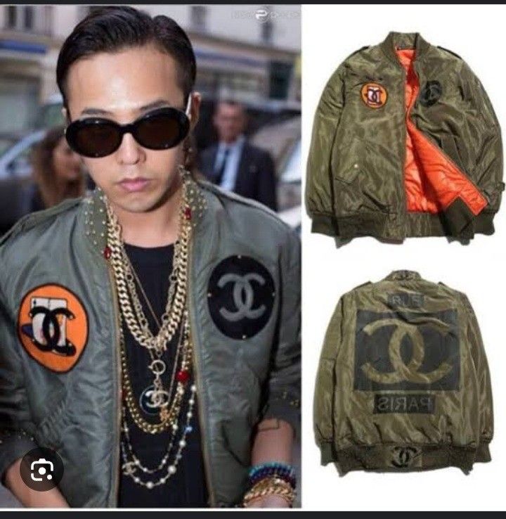 MA-1 ブルゾン G-DRAGON CHANEL シャネル パロディ ジヨン MA-1 ブルゾン G-DRAGON CHANEL シャネル パロディ ジヨン