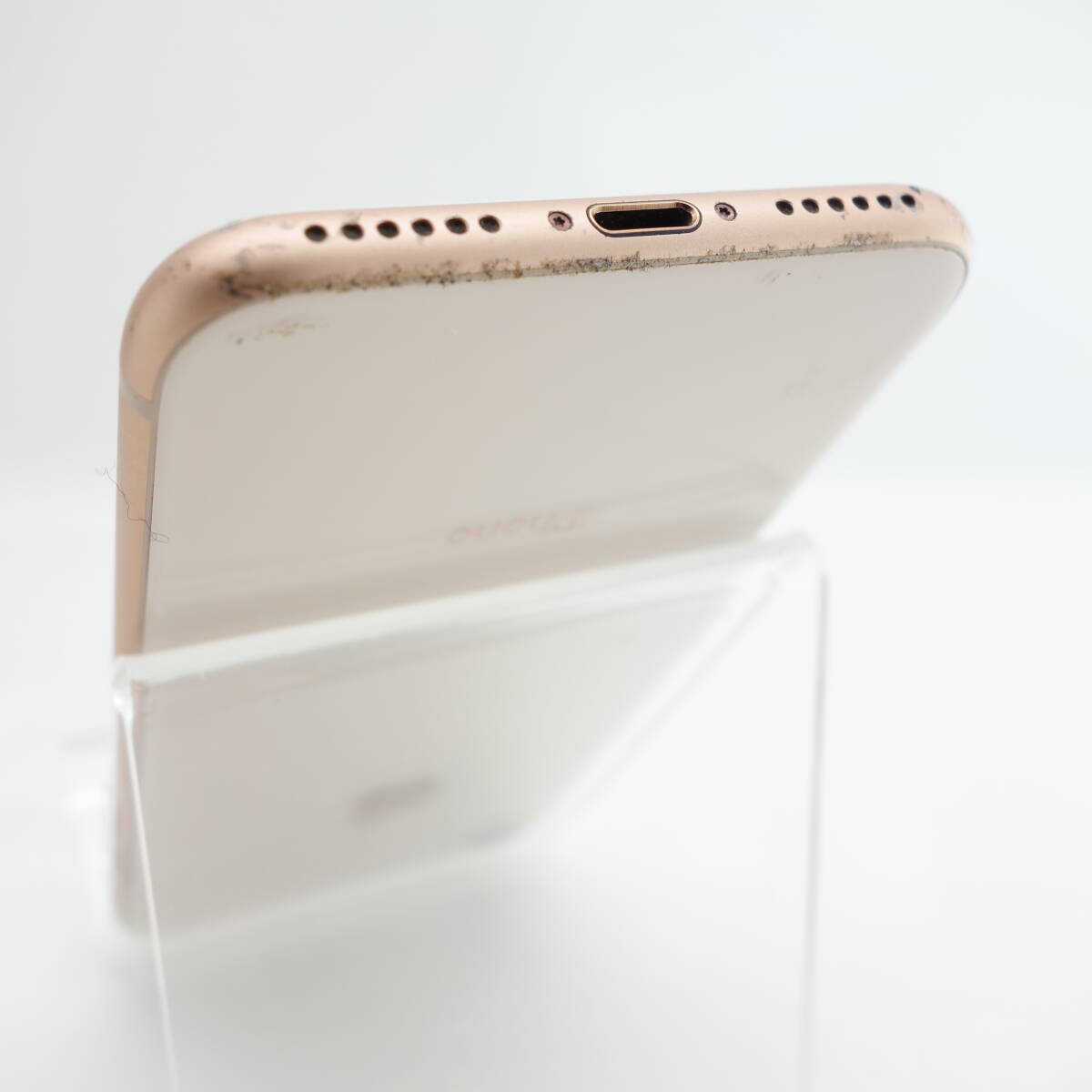 【ジャンク】iPhone8 256GB ゴールド SIMロック解除品 タッチ操作NG 液晶不良 ホームボタン割れ 部品取り用の画像7