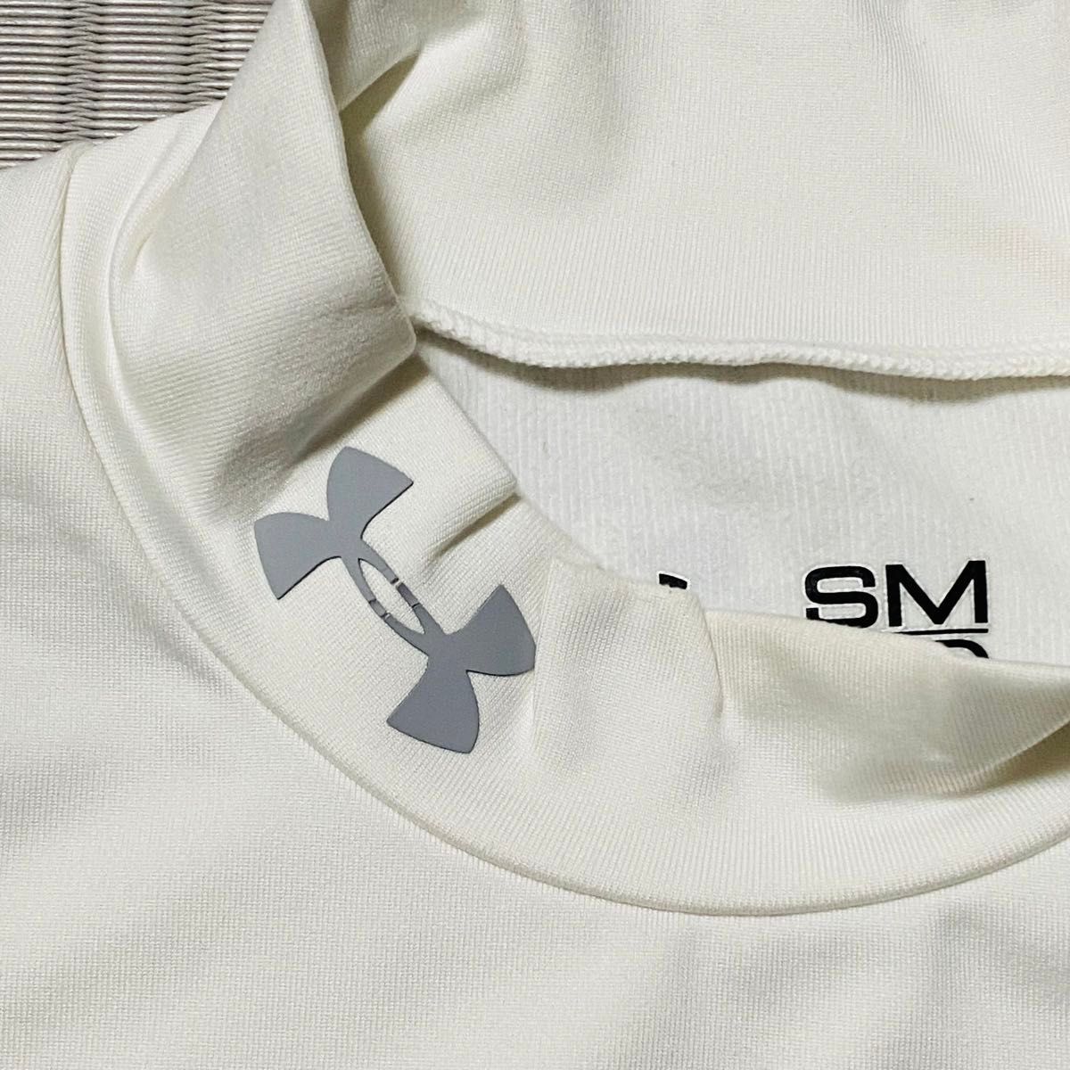 UNDER ARMOUR アンダーアーマー ゴルフ コールドギア コンプレッション インナー モックネックシャツ SM ホワイト