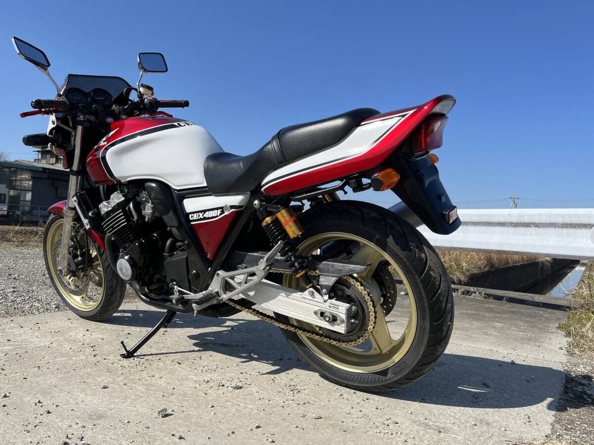 HONDA CB400SF-R NC31-135 赤 白 平成9年式 前後新品タイヤ 3000kmの画像6