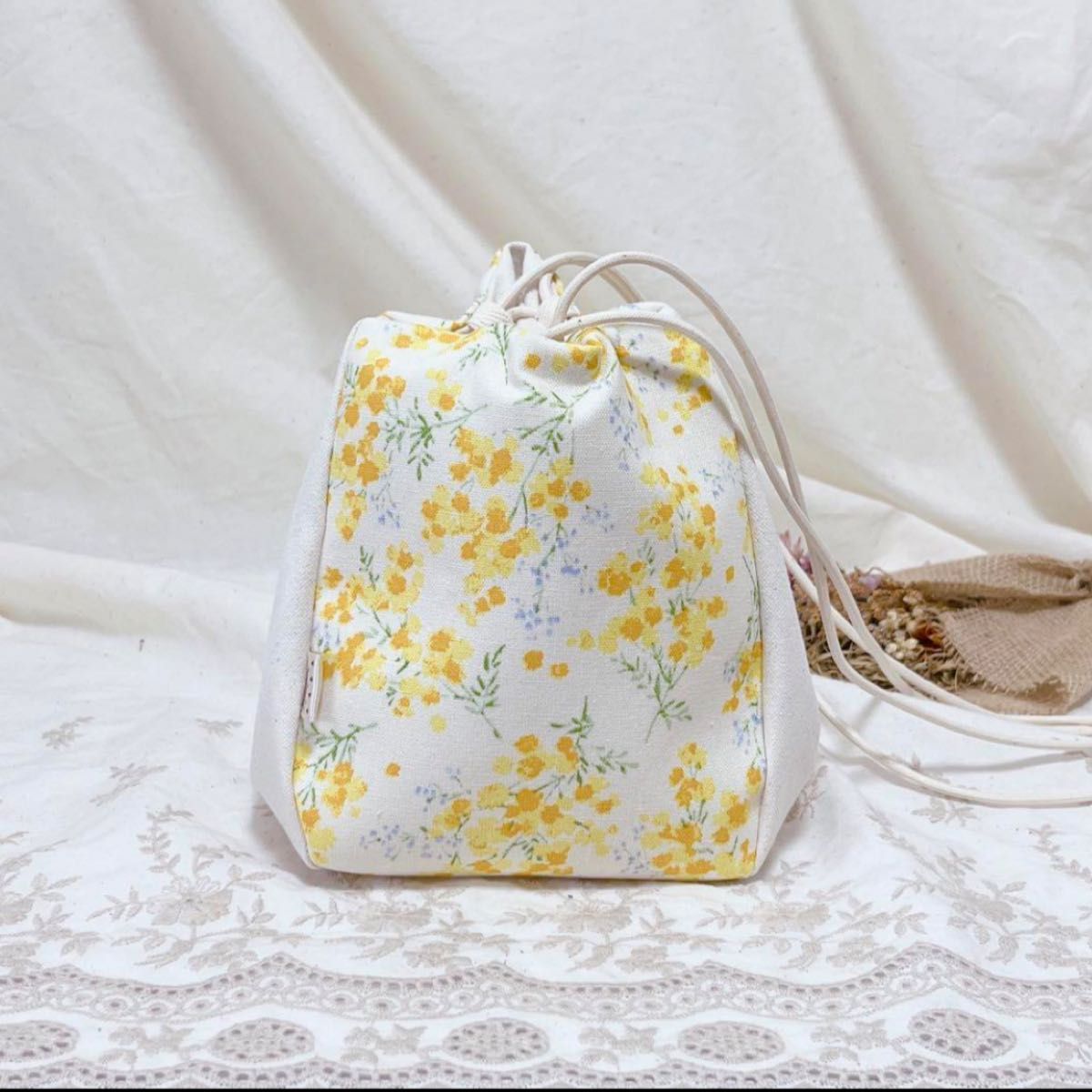 ハンドメイド 巾着袋 巾着 ミニ巾着 bag きんちゃく袋 ショルダーバッグ ミモザ バッグ 巾着ショルダーバッグ 春バッグ ハンドメイド 巾着袋 巾着 ミニ巾着 bag きんちゃく袋 ショルダーバッグ ミモザ バッグ 巾着ショルダーバッグ 春バッグ