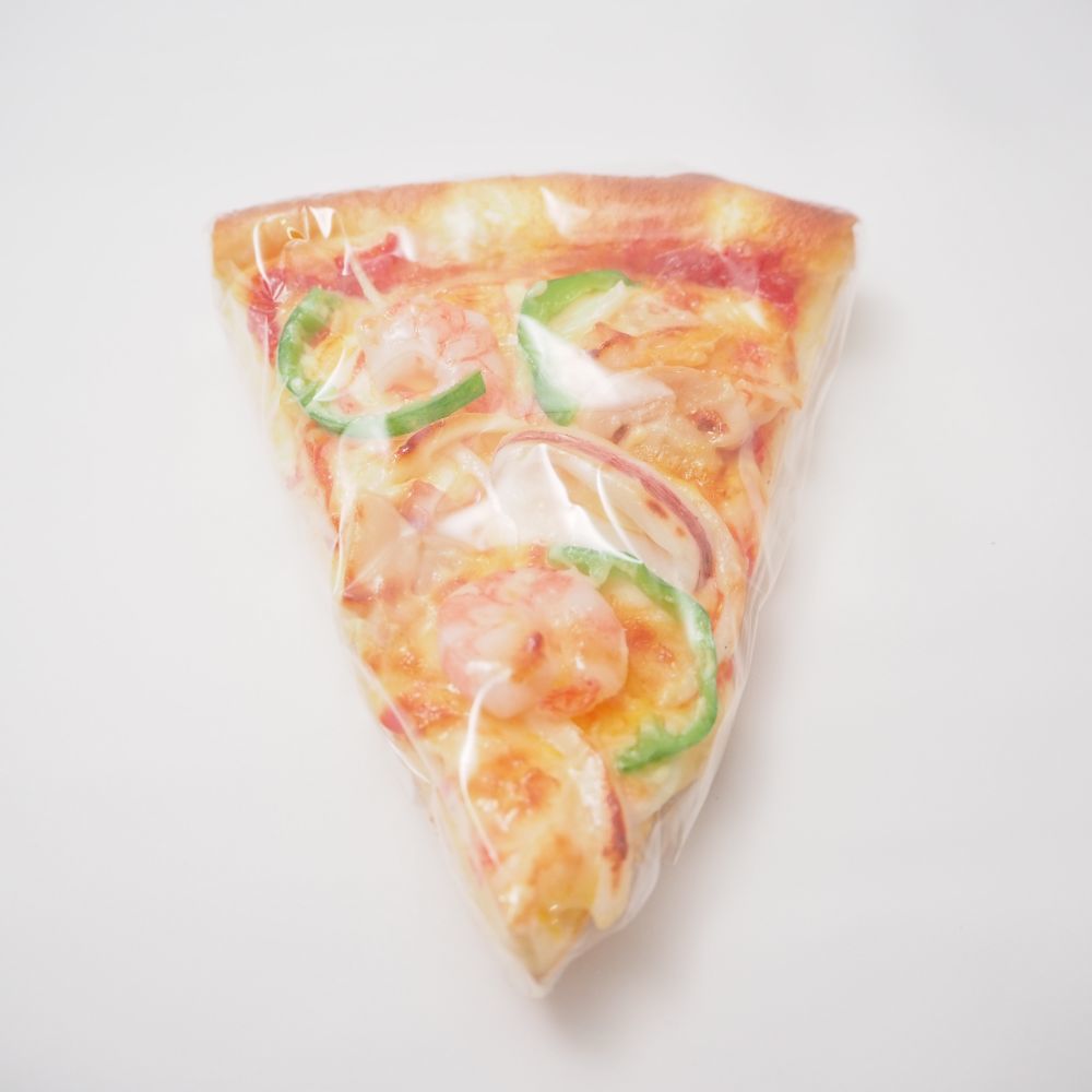未使用 カットピザ 食品サンプル 長さ15.5 高さ2.5 実物大 展示 ディスプレイ シーフード HO197_画像8
