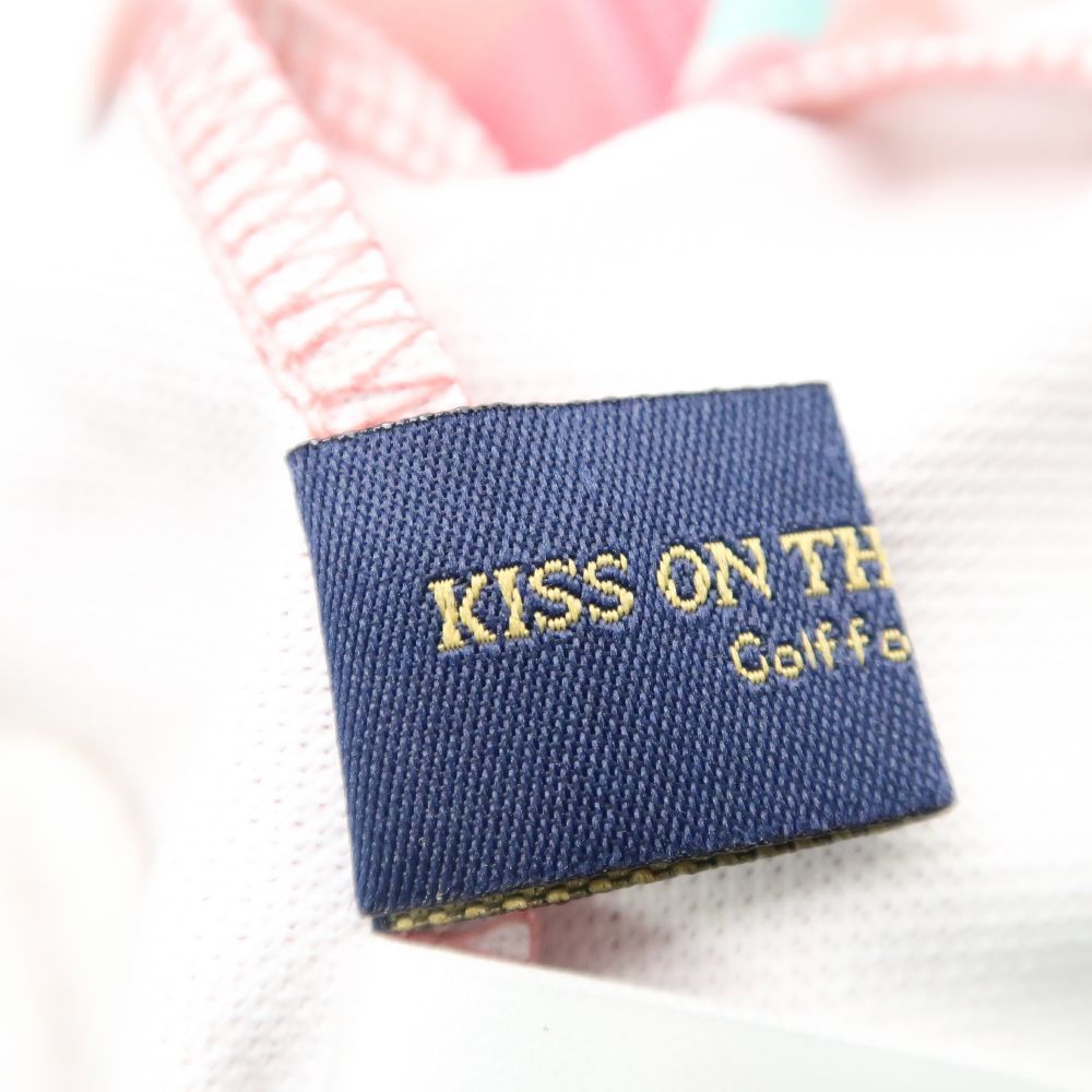 美品 KISS ON THE GREEN キスオンザグリーン ワンピース M ポリエステル他 花柄 フラワー ゴルフウェア スカート レディース AC1507A28の画像3