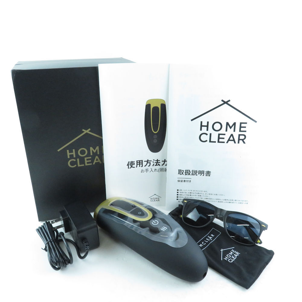 1円 未使用 美品 M CLEAR エムクリア HOME CLEAR ホームクリア 脱毛器 99万回照射 全身 メンズ 家庭用 美容家電 BU3788_画像1