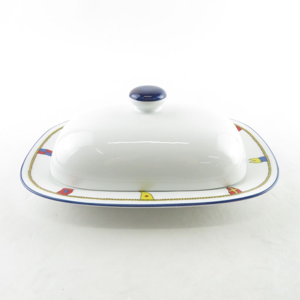 美品 Richard Ginori リチャードジノリ クリッパー 蓋付バターケース レア 希少 SY8871G