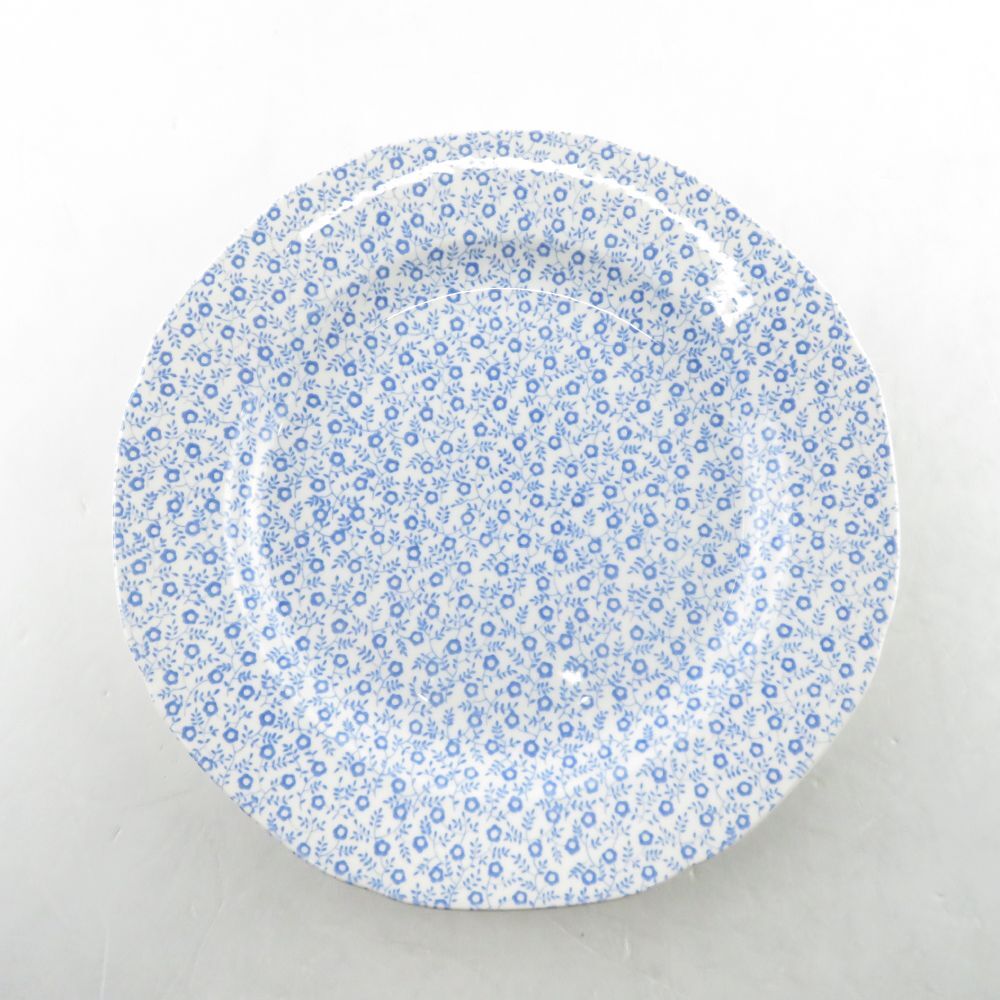 BURLEIGH bar Ray b roof .li City medium-sized dish 21cm plate cake blue flower flower Britain SU6375A2