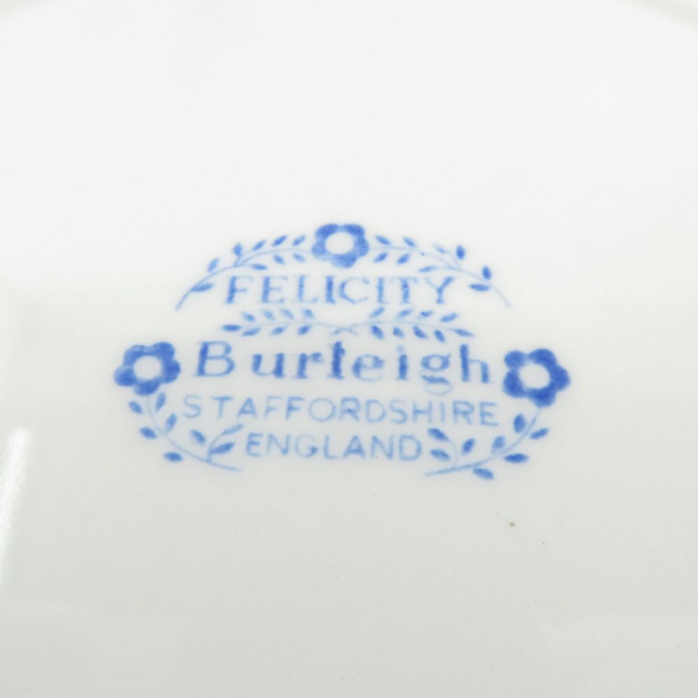 BURLEIGH bar Ray b roof .li City medium-sized dish 21cm plate cake blue flower flower Britain SU6375A2