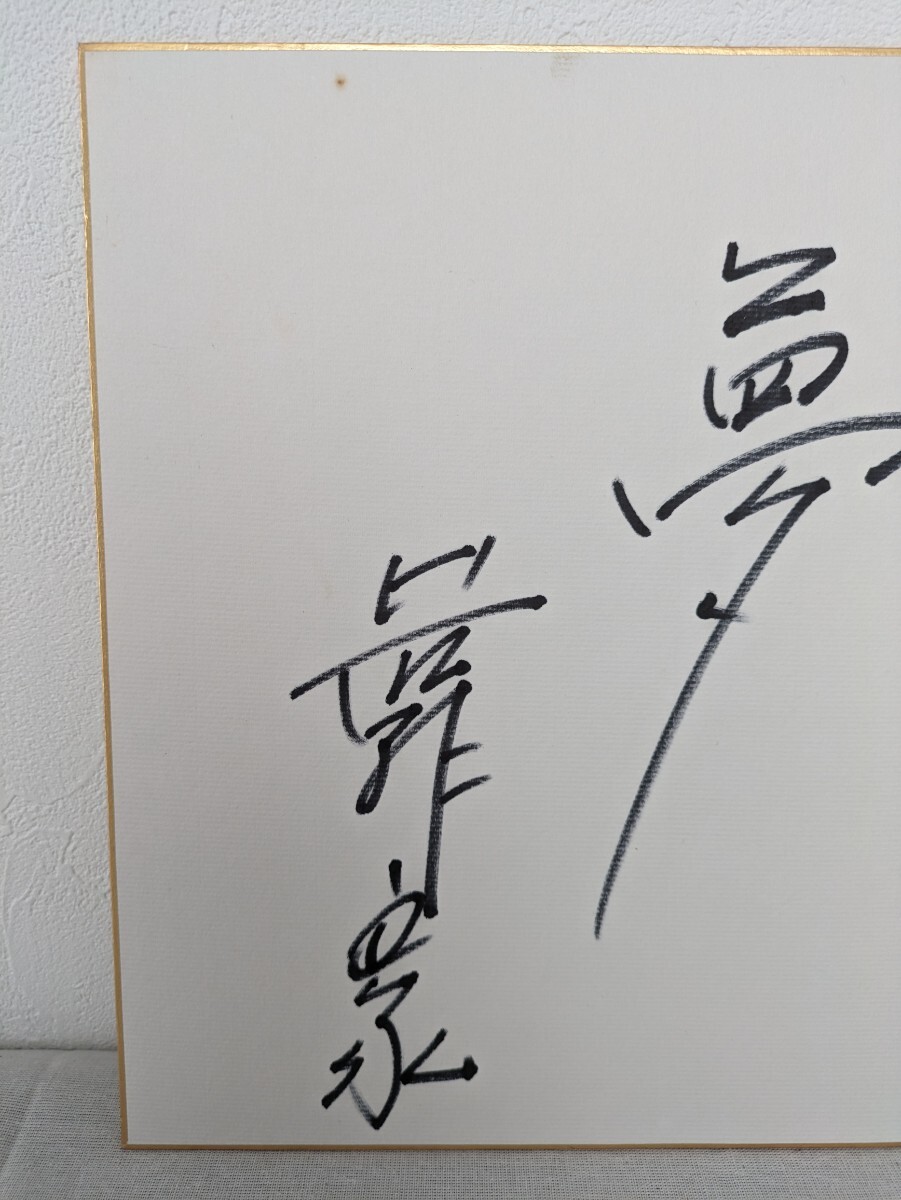 B-98 若林豪 俳優 サイン色紙 写真付き 夢 委託品の画像4