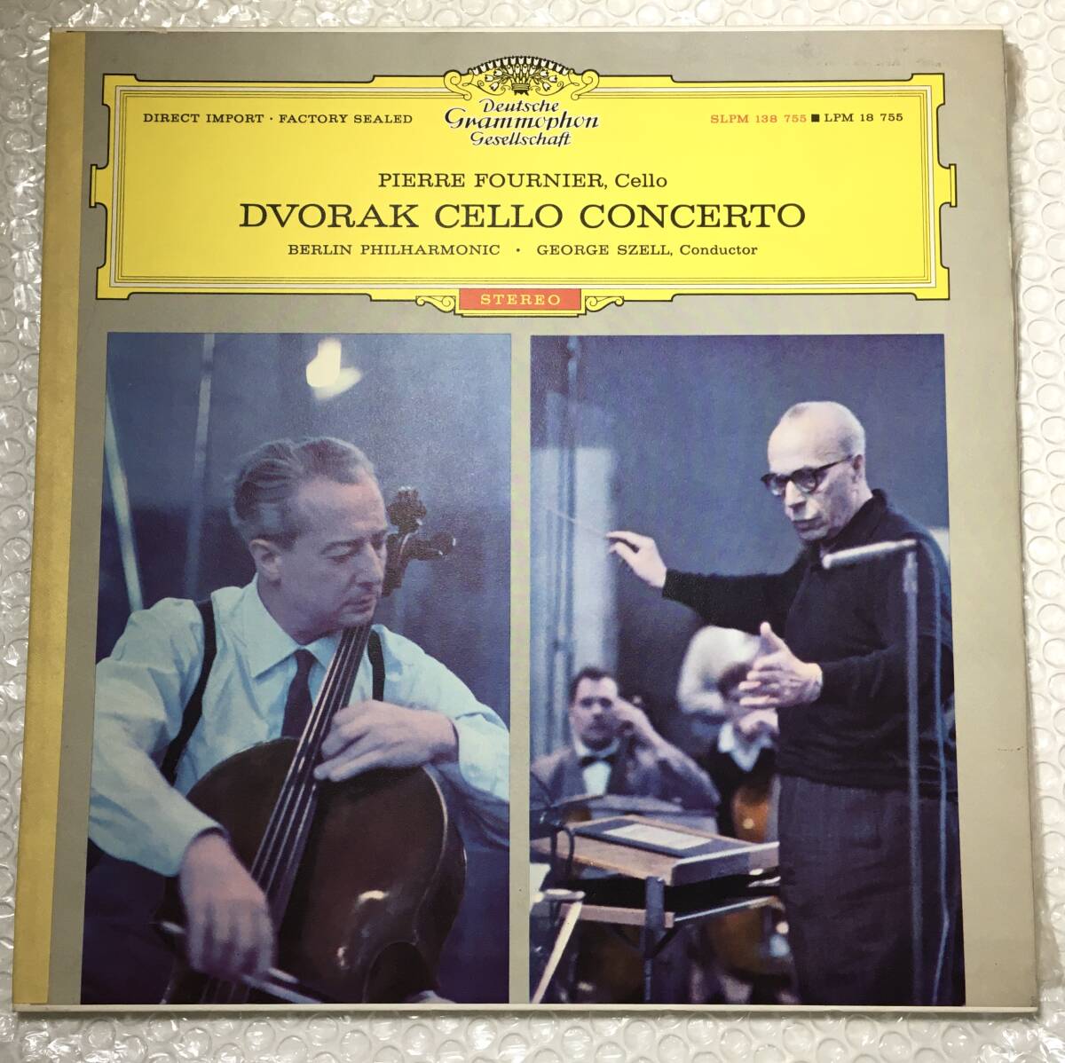 赤ステレオ レコード LP フルニエ PIERRE FOURNIER DVORAK CELLO CONCERTO ドヴォルザーク チェロ ドイツ グラムフォン マニア向けの画像2