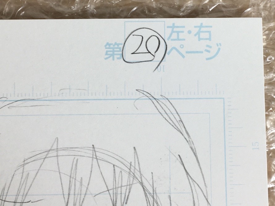 ○美品 押切蓮介 生原稿 生原画 肉筆 B4 額装 超人気漫画家 真作保証 の画像8