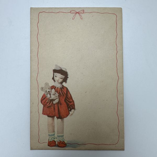 木版絵封筒 さくら井屋製 少女 アールデコ 大正ロマン 小林かいち その４９の画像1