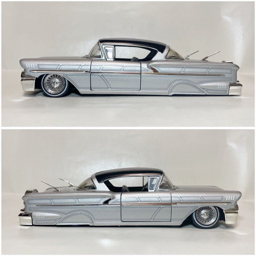 JADA 1/24 Street LOW 1958 chevrolet IMPARA lowrider custom '58 シボレー インパラ ローライダー カスタム品 Dayton デイトンの画像2