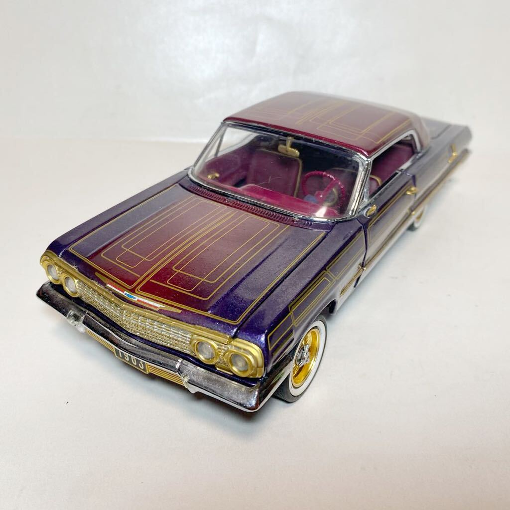 franklin mint 1963 chevrolet impala PURPLE DRAGON LOWRIDER 1/24 Franklin Mint \'63 Chevy Impala Lowrider 