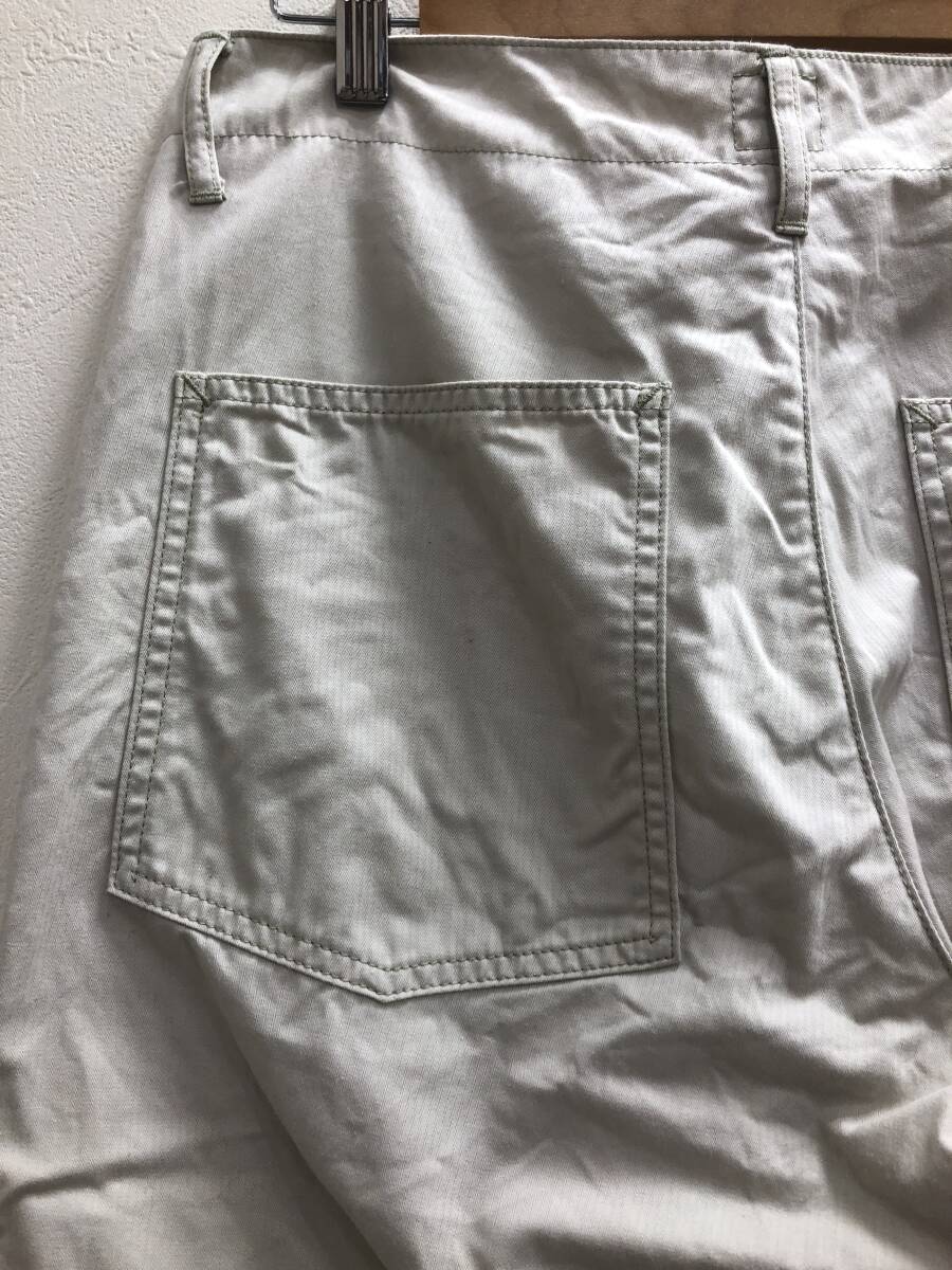 POST OVERALLS NEW MAKER PANTS FINE HERRINGBONE KHAKI M corona reserch_画像4