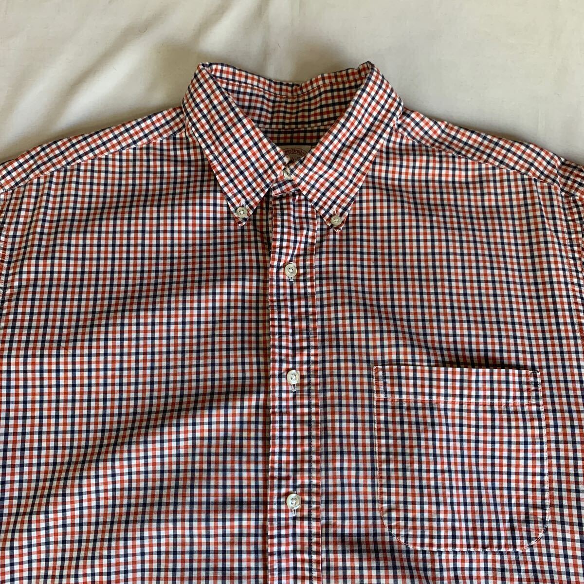 90s BROOKS BROTHERS PLAID B.D.SHIRT Makers MADE IN USA ブルックスブラザーズ チェックシャツ ボタンダウンシャツ アメリカ製 80s_画像5