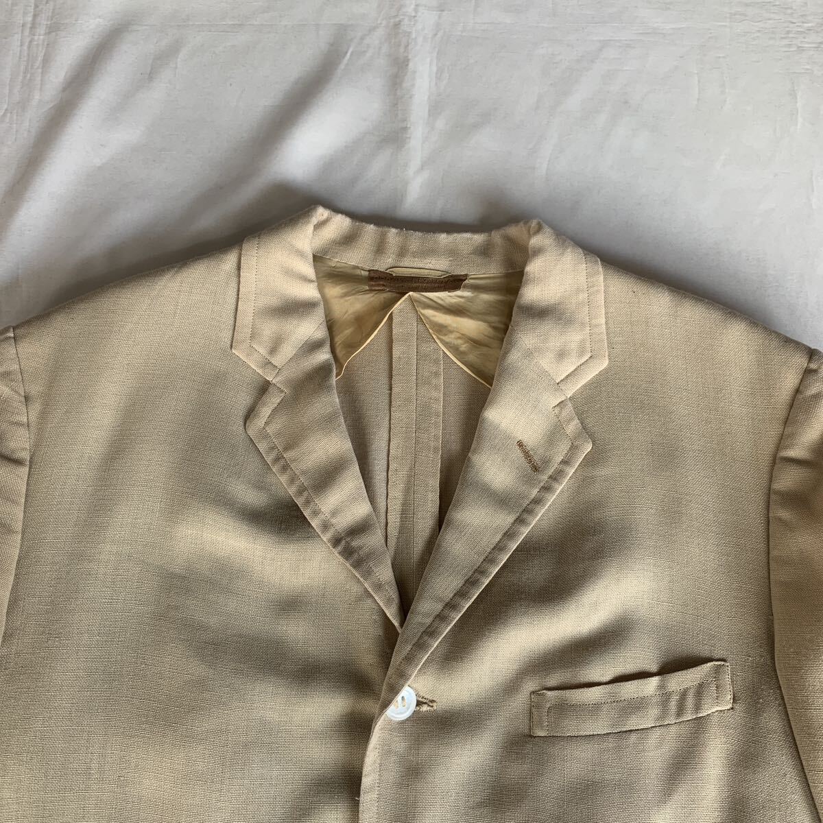 30s BROOKS BROTHERS LINEN TAILORED JACKET ヴィンテージ ブルックスブラザーズ リネン テーラードジャケット 20s 40s 送料無料 アメトラ_画像6